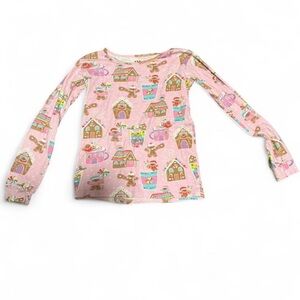 Place Pink Gingerbread House Long Sleeve Tee